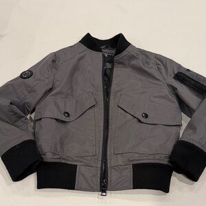 Kids Gray Bomber Jacket